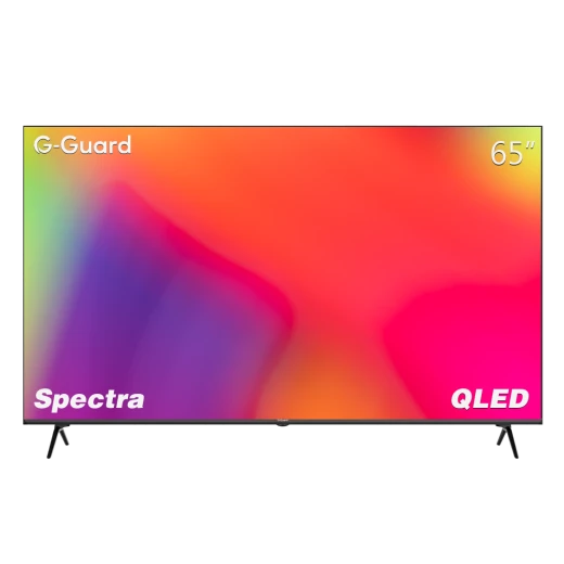 تلفزيون Spectra CQG 65 بوصة ذكي 4K QLED مع HDR10 و Dolby Vision والتحكم الصوتي من جي جارد تلفزيون Spectra CQG 65 بوصة ذكي 4K QLED مع HDR10 و Dolby Vision والتحكم الصوتي من جي جارد